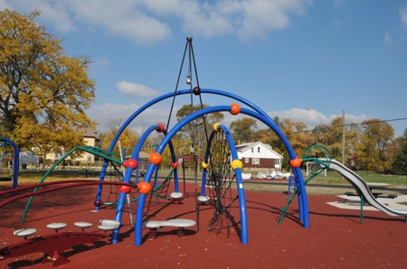 Laker Playground Detriot Michigan. Everplay insitu playground surfacing installation.